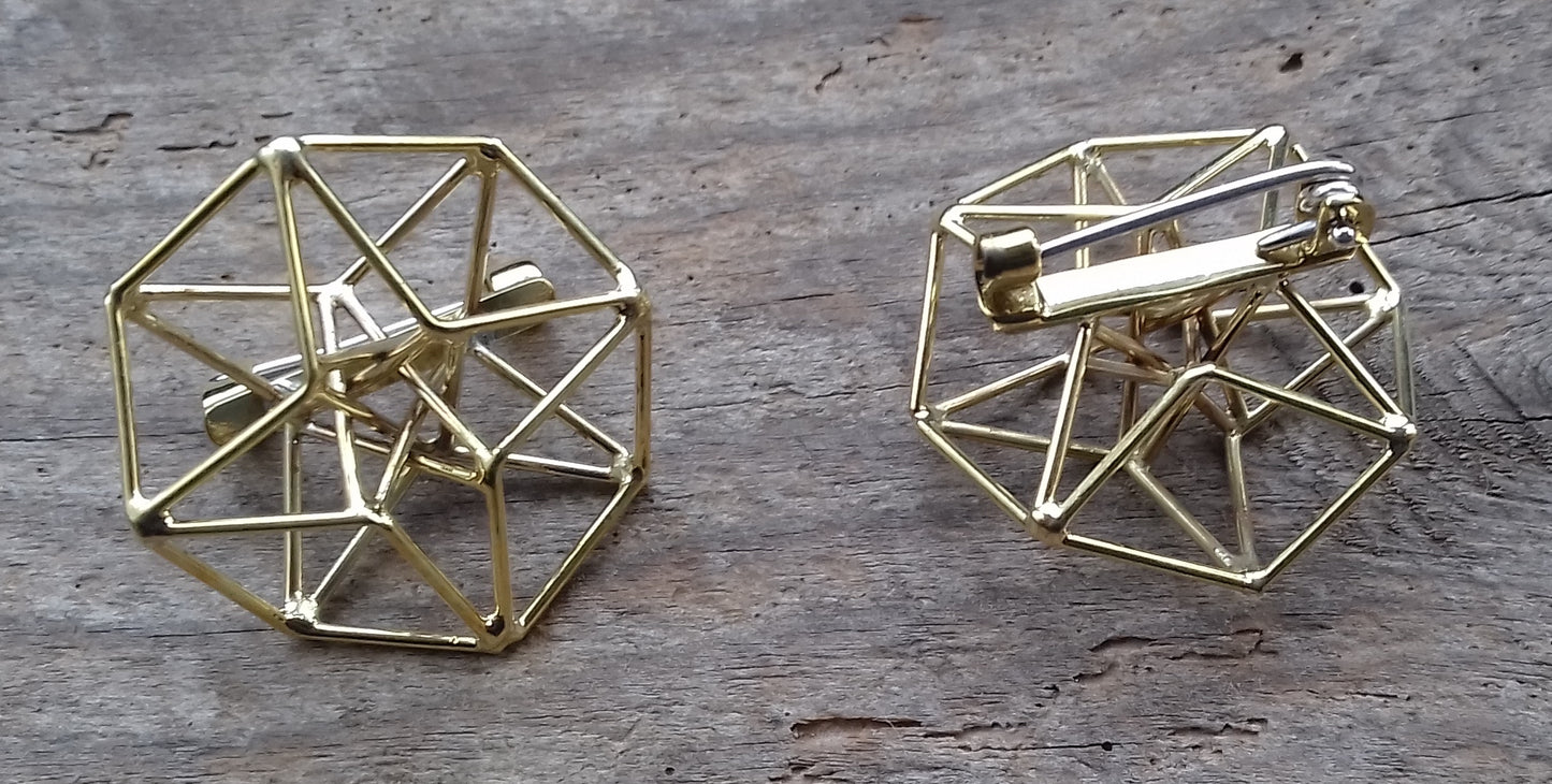 Ref.DV0014 - Hyper Cube brooch