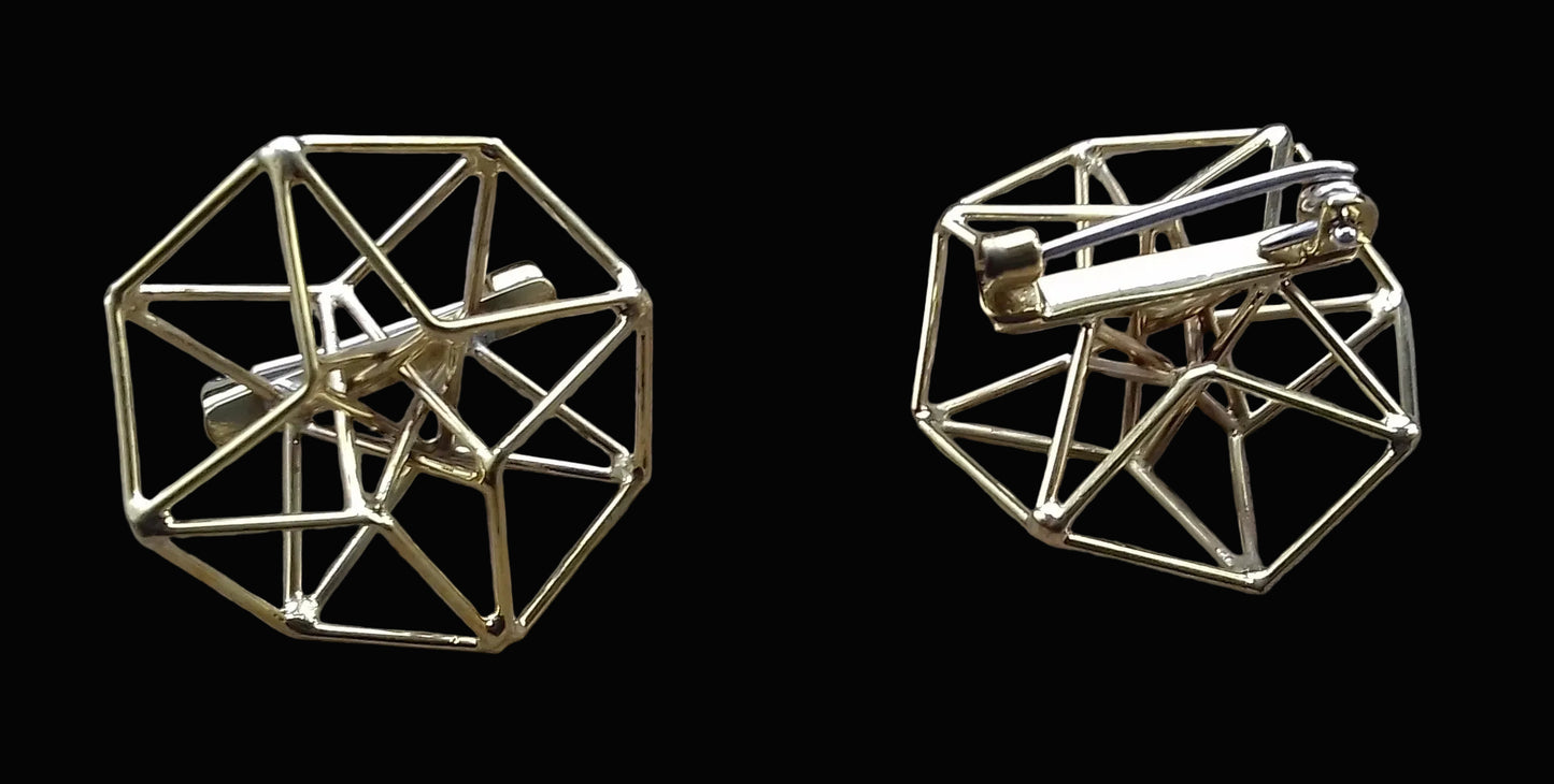 Ref.DV0014 - Hyper Cube brooch