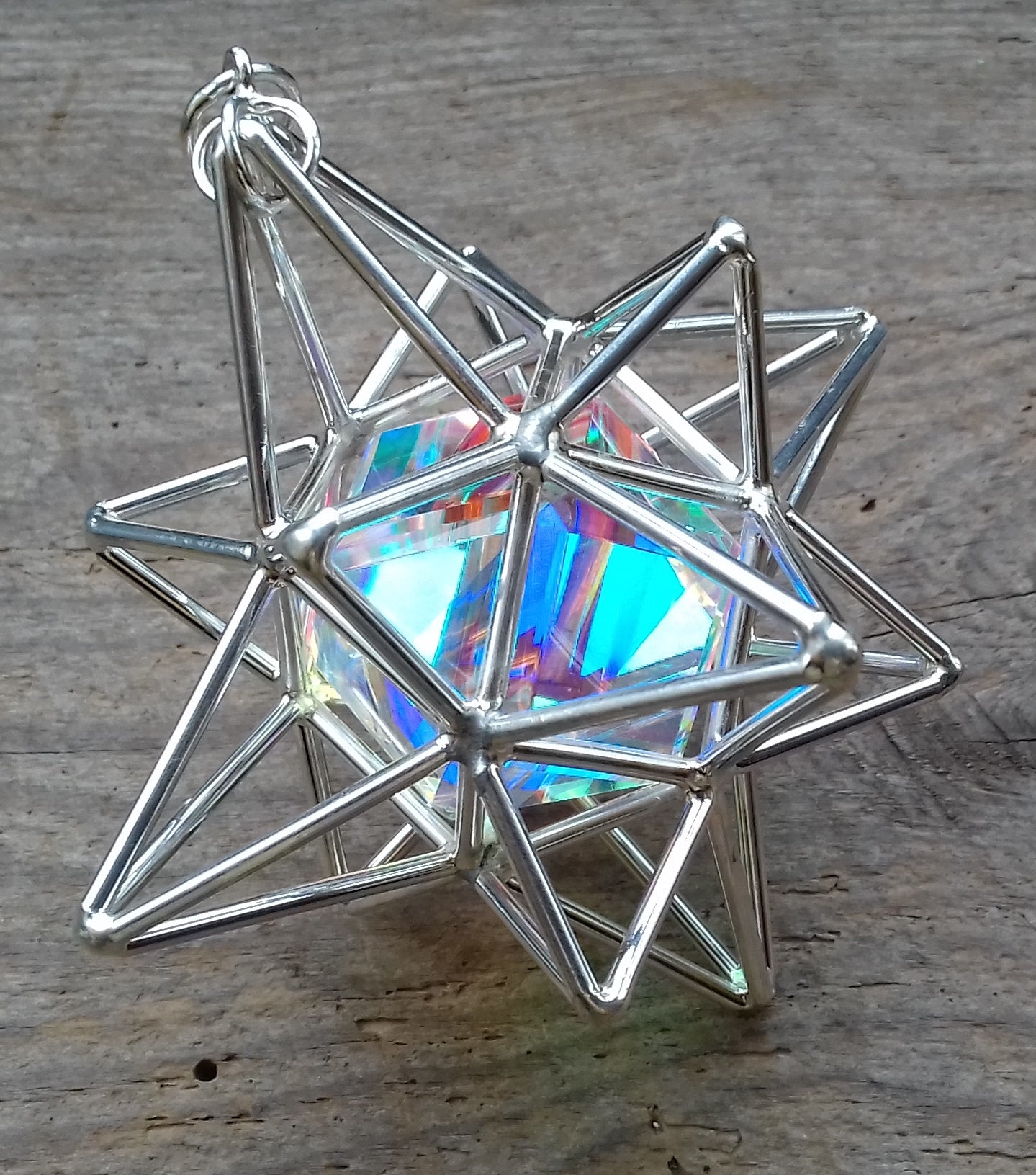 Ref.SP0169 - Heart Star w/dichroic crystal