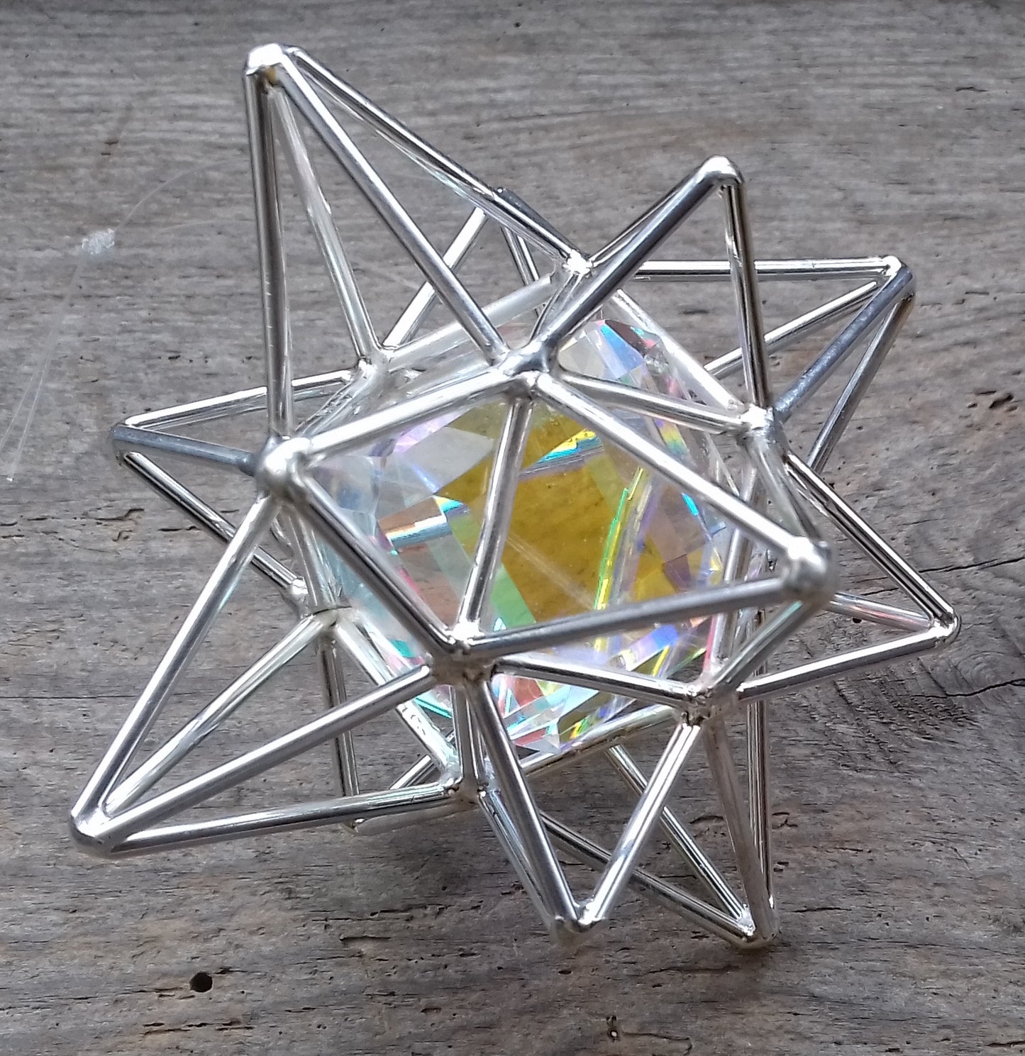Ref.SP0169 - Heart Star w/dichroic crystal