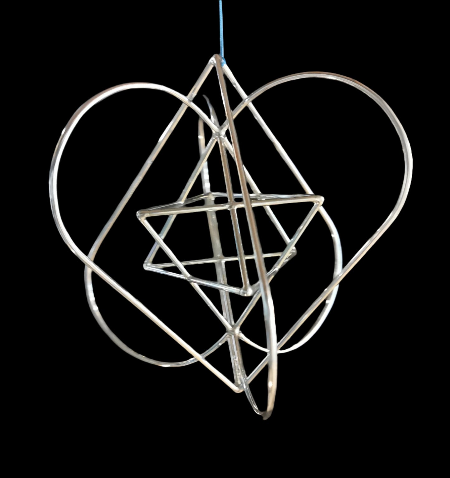 Ref.ST0096 - Star Tetrahedron w/ Double Heart
