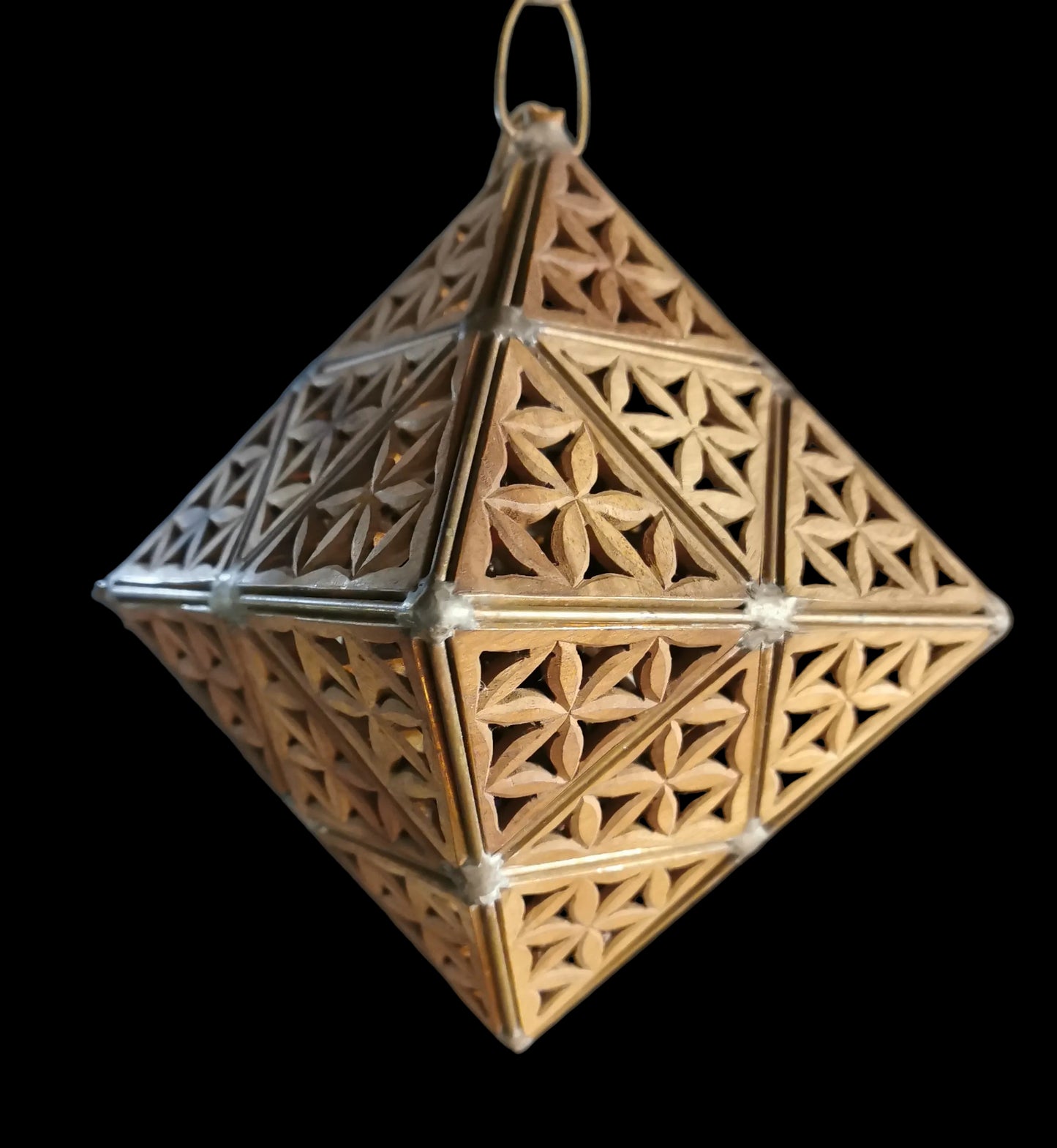 Ref.ST0134 - Prana Sphere with Creation Mandala pattern lamp