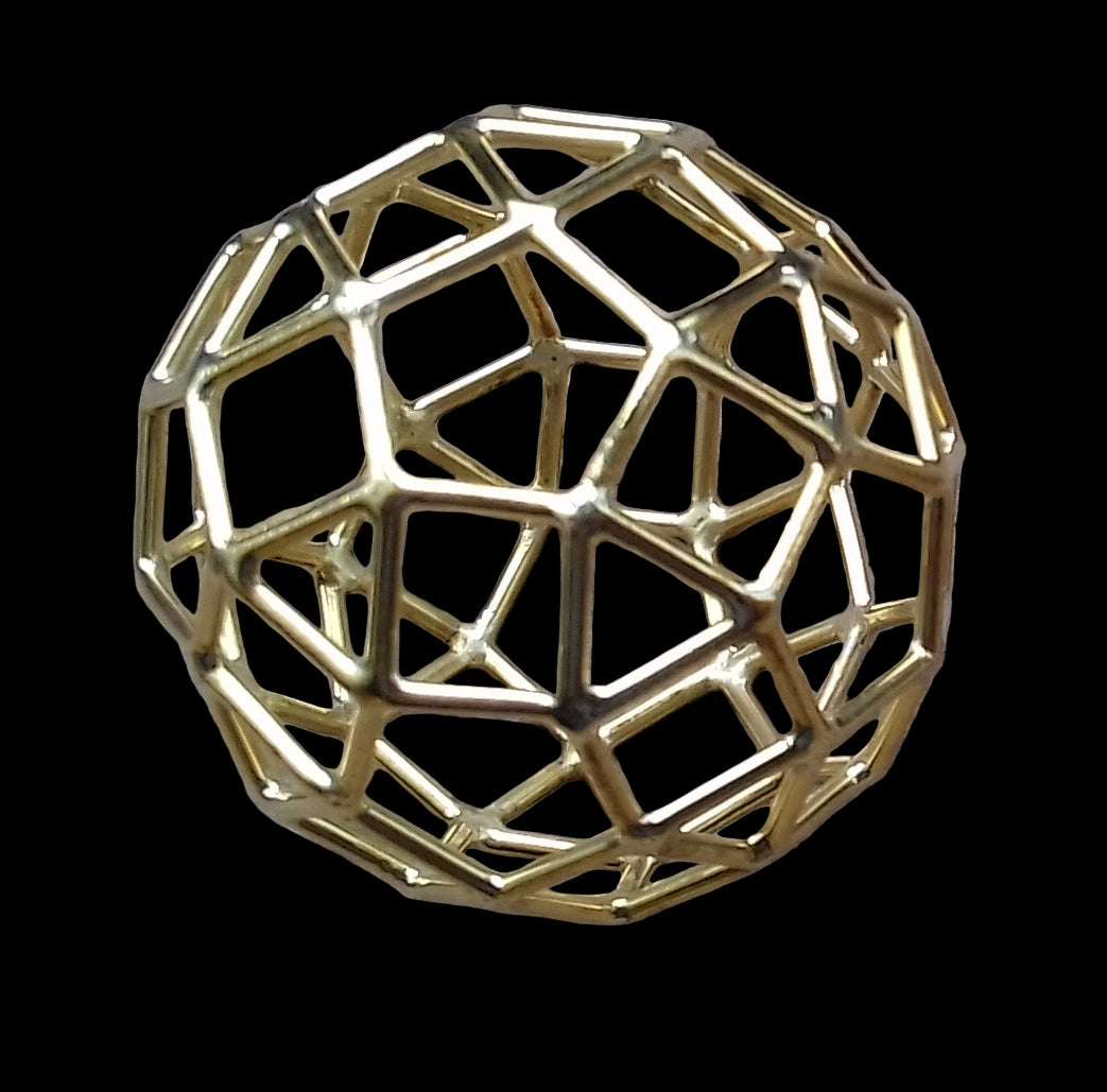 Ref.SZ0047 - Embryonic Aqua Solar Sphere / Rhombicosadodecahedron
