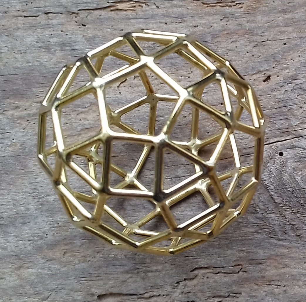 Ref.SZ0047 - Embryonic Aqua Solar Sphere / Rhombicosadodecahedron
