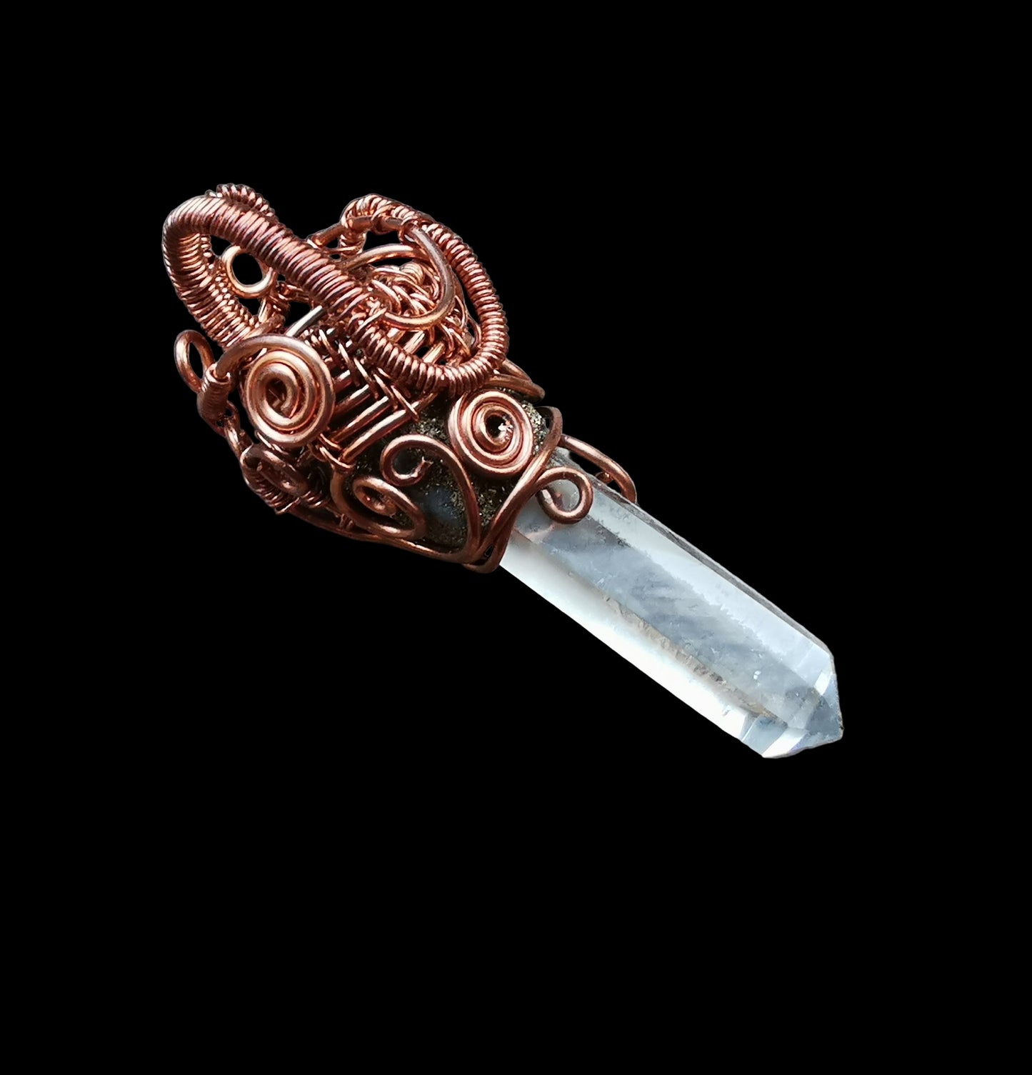 Ref.WW0138 - Green apatite, quartz