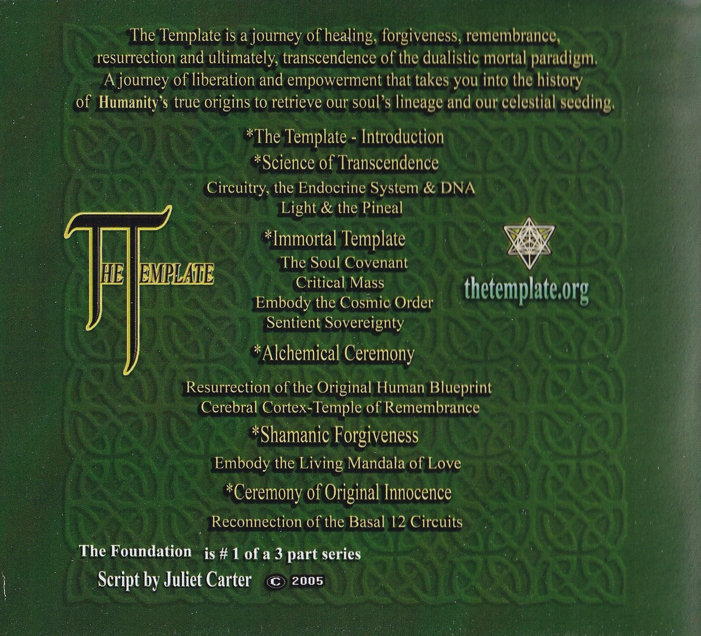 Ref.CD0001 - "The Template - Foundation"