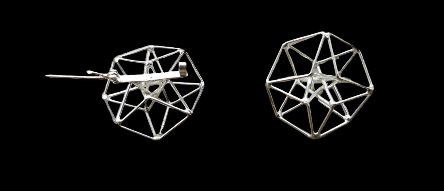 Ref.DV0013 - Hyper Cube brooch