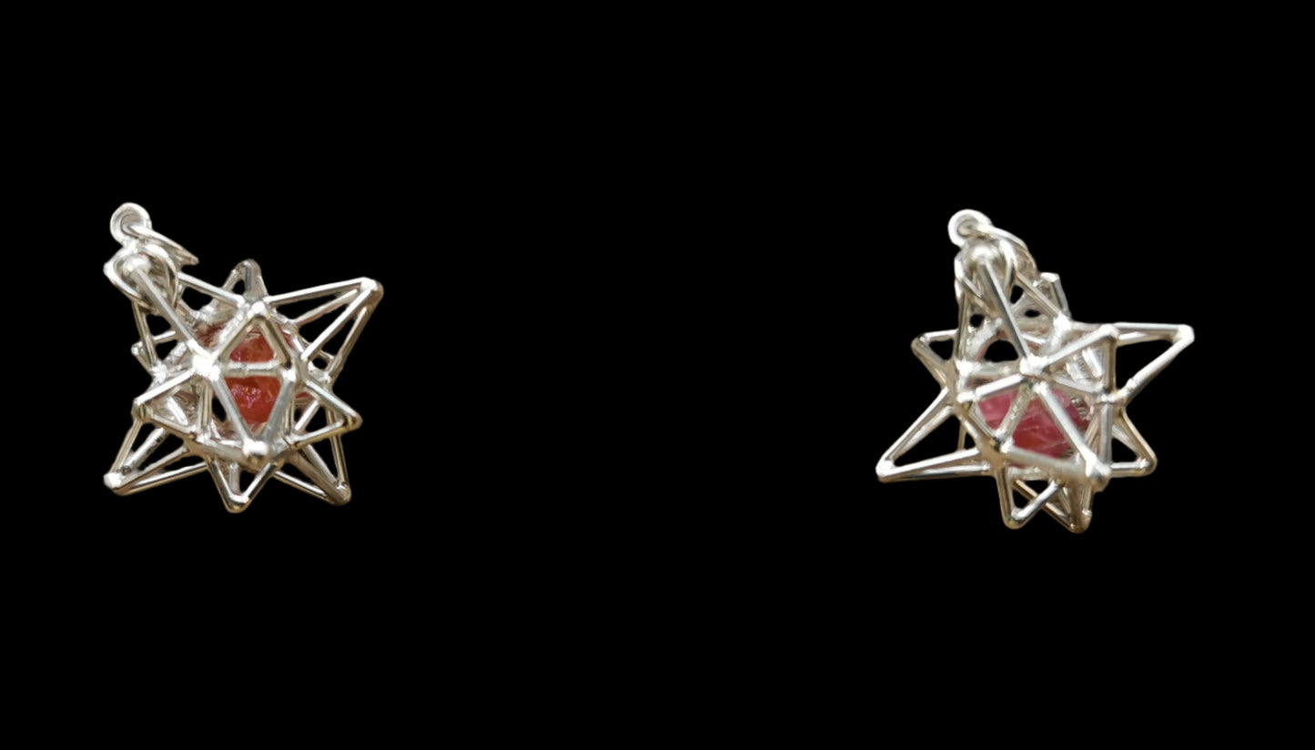 Ref.SP0299 - Heart Star w/ gemstone [Imperial topaz]