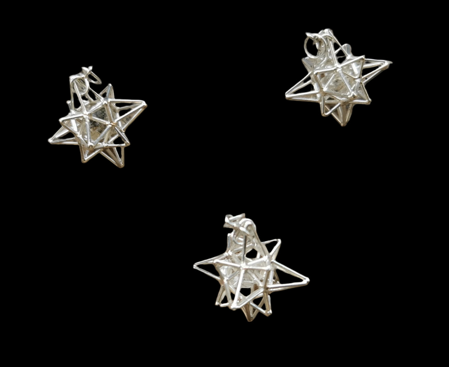 Ref.SP0300 - Heart Star w/ gemstone [Herkimer]