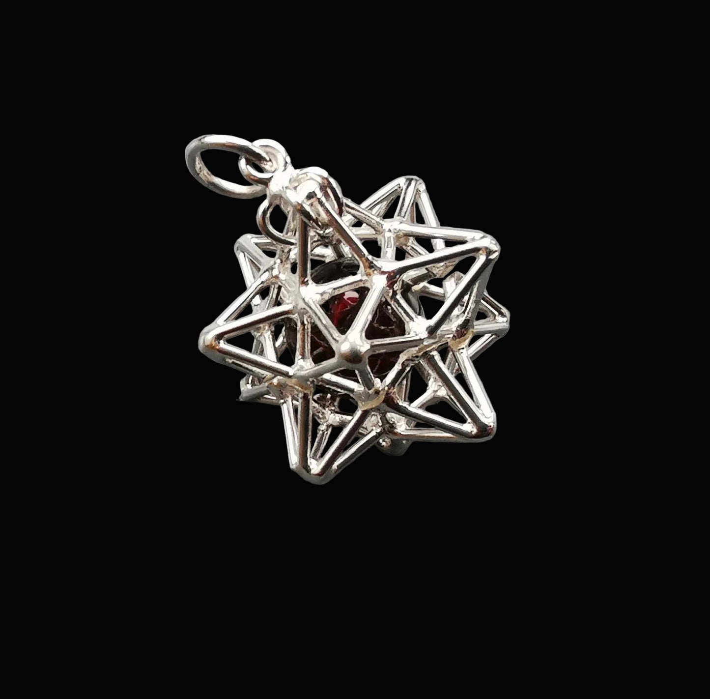 Ref.SP0303 - Solar Star w/ crystal [garnet]