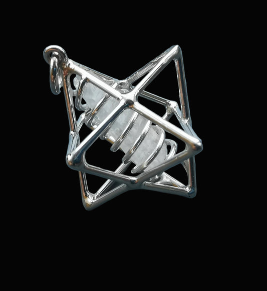 Ref.SP0317 - Star Tetrahedron w/quartz in DNA double helix (Copy)
