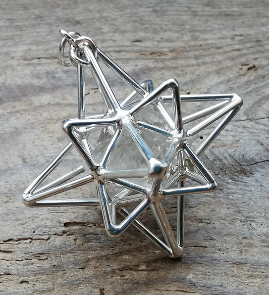 Ref.SP0056 - Heart Star w/ crystal [herkimer]