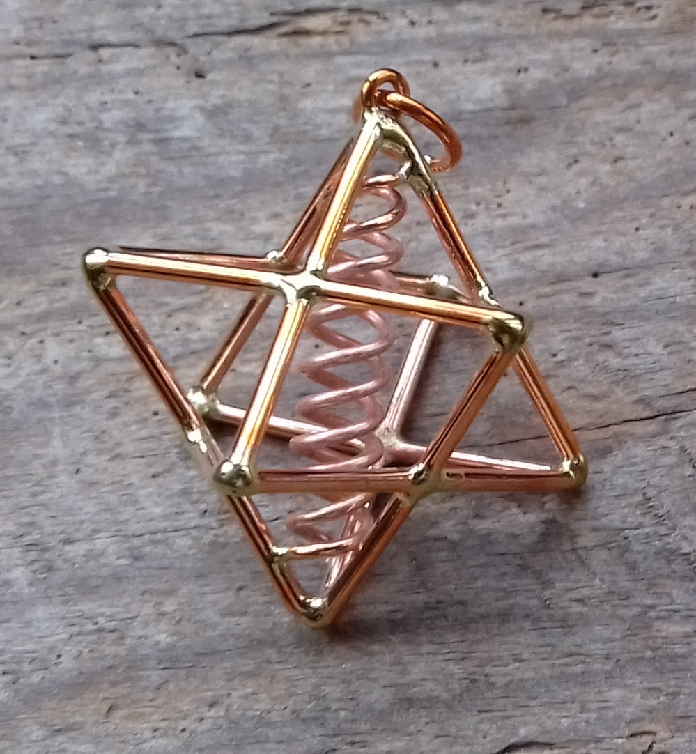 Ref.SP0186 - Star Tetrahedron w/DNA double helix