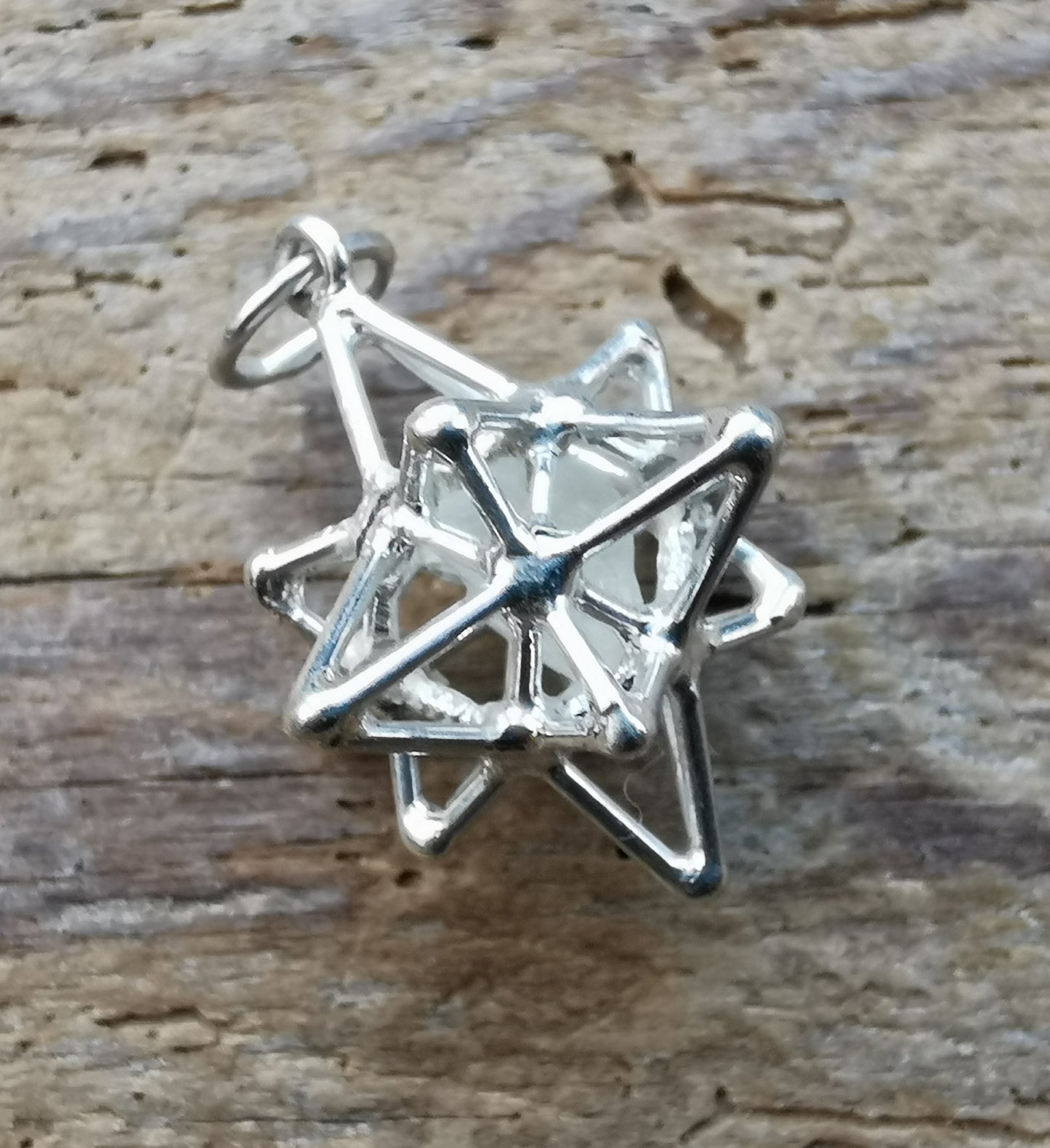 Ref.SP0228 - Heart Star w/ crystal [quartz]