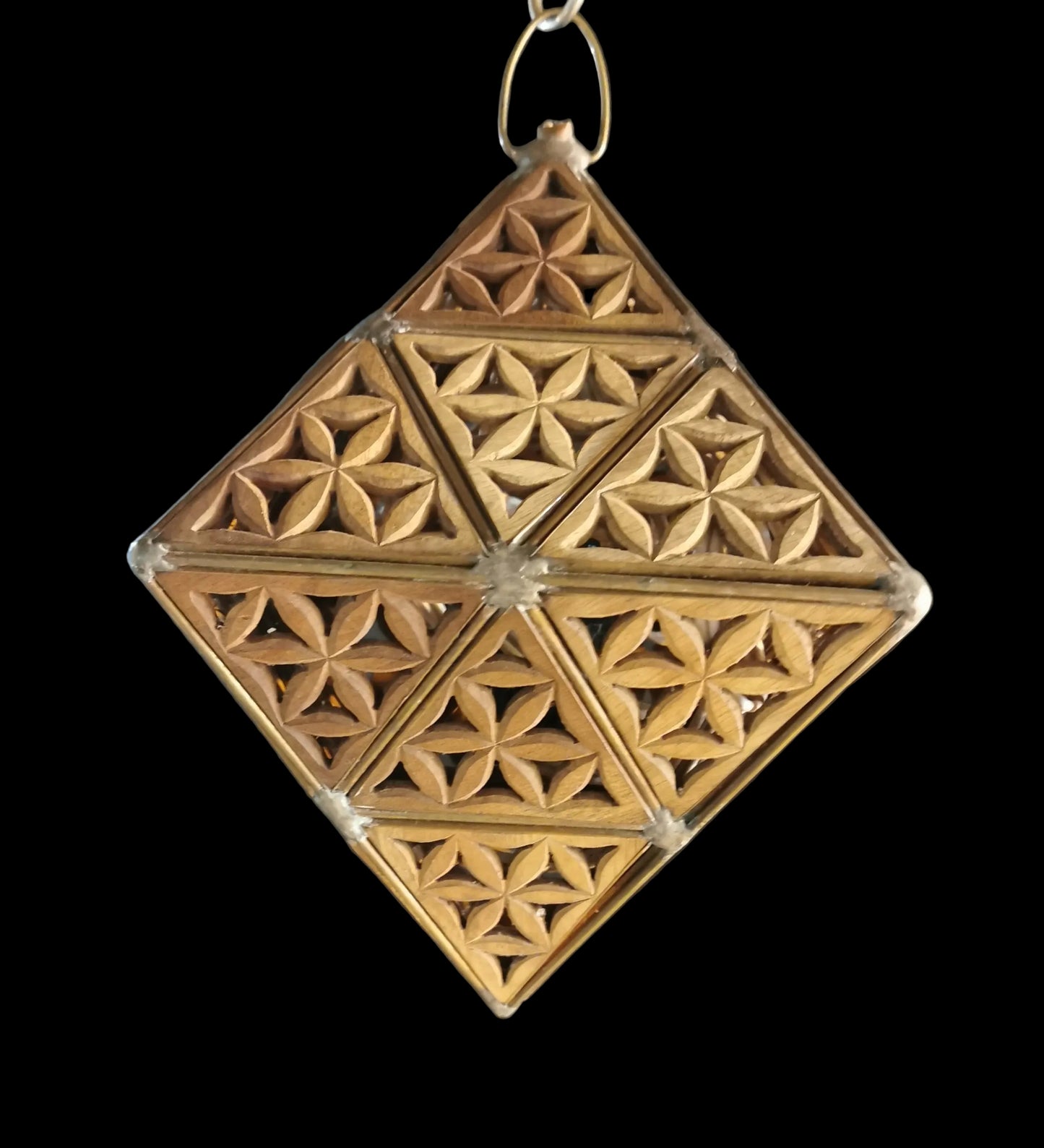 Ref.ST0134 - Prana Sphere with Creation Mandala pattern lamp