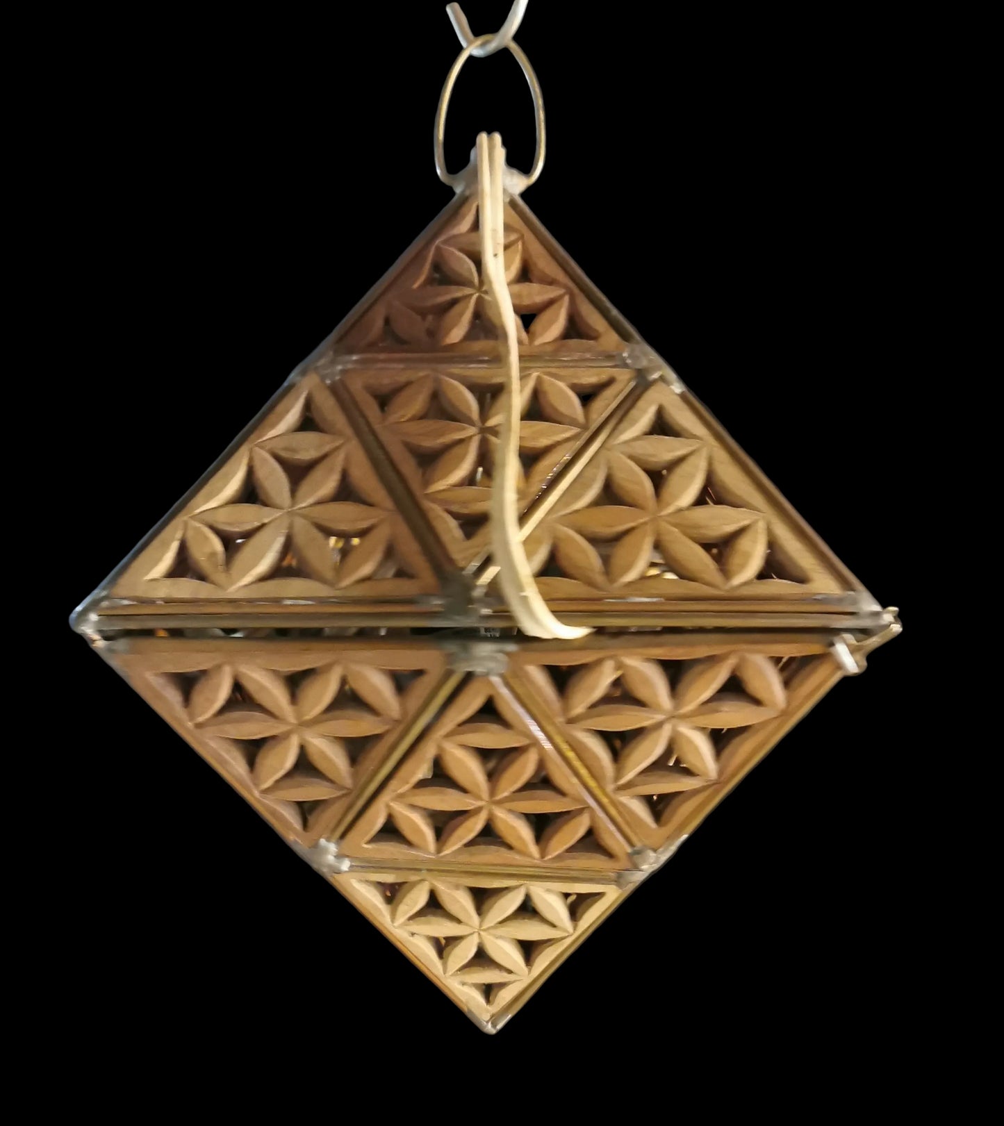 Ref.ST0134 - Prana Sphere with Creation Mandala pattern lamp