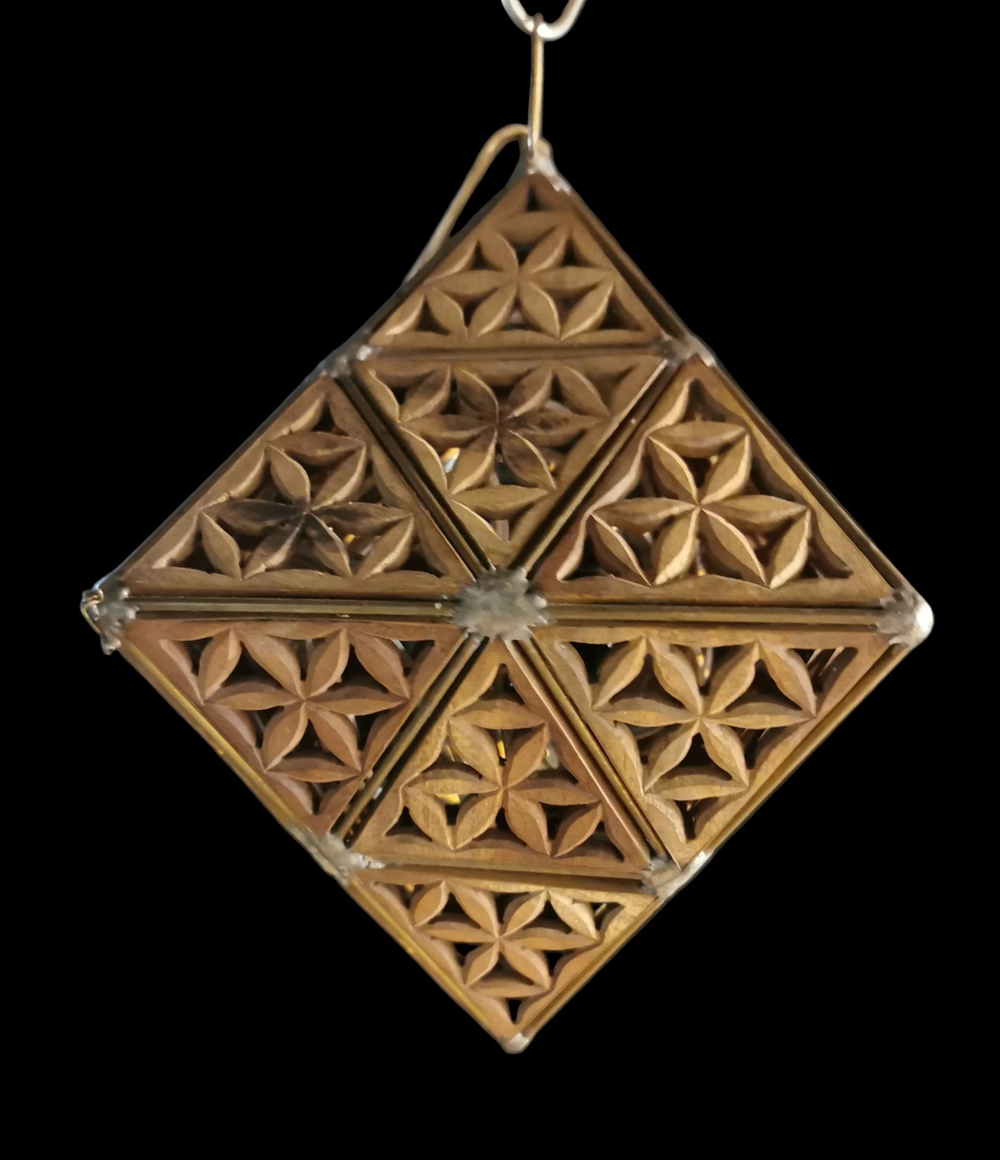 Ref.ST0134 - Prana Sphere with Creation Mandala pattern lamp