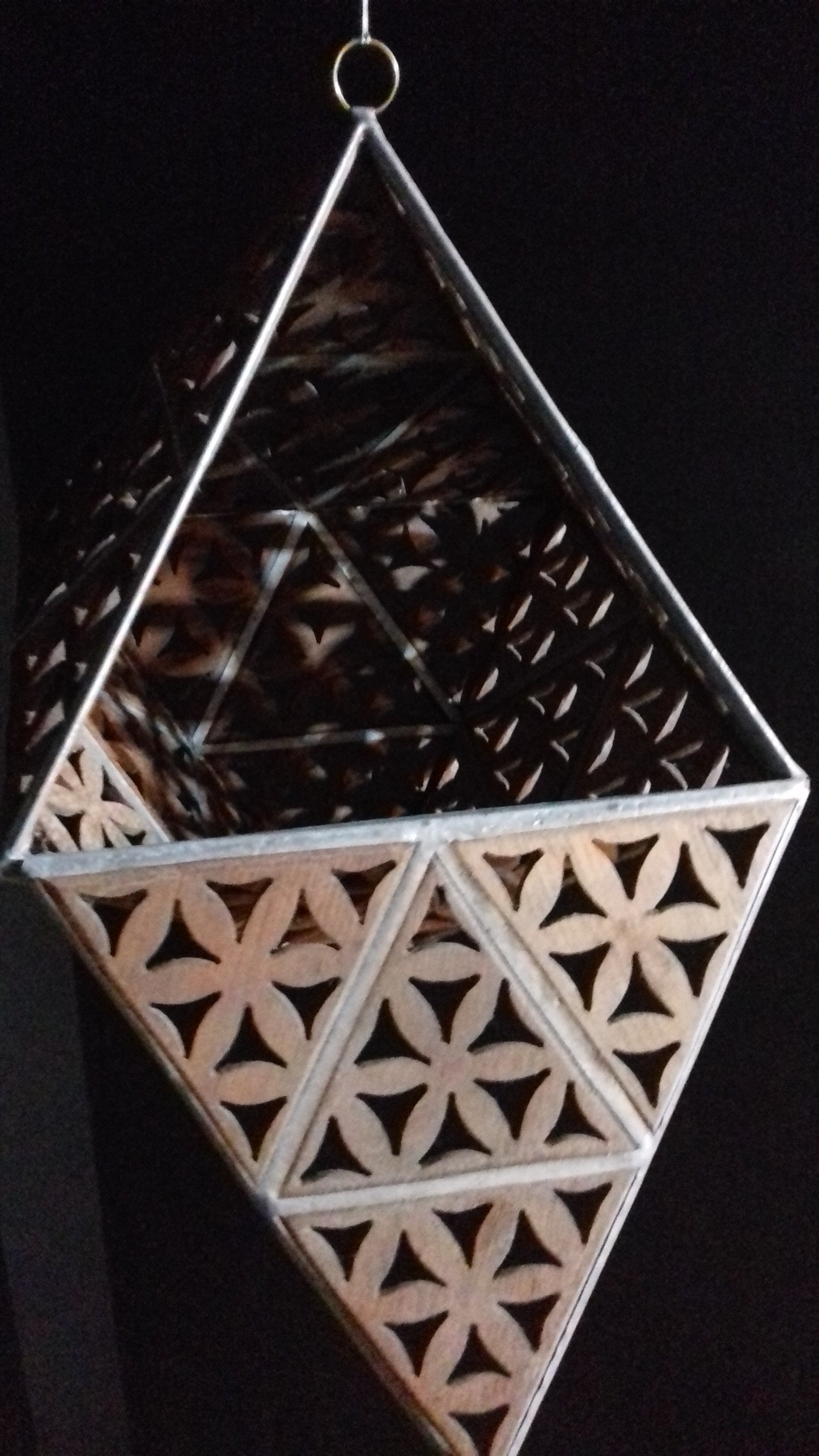 Ref.ST0021 - Prana Sphere with Creation Mandala pattern lamp