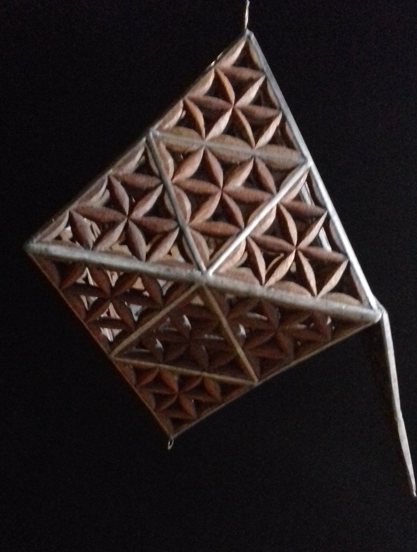Ref.ST0021 - Prana Sphere with Creation Mandala pattern lamp
