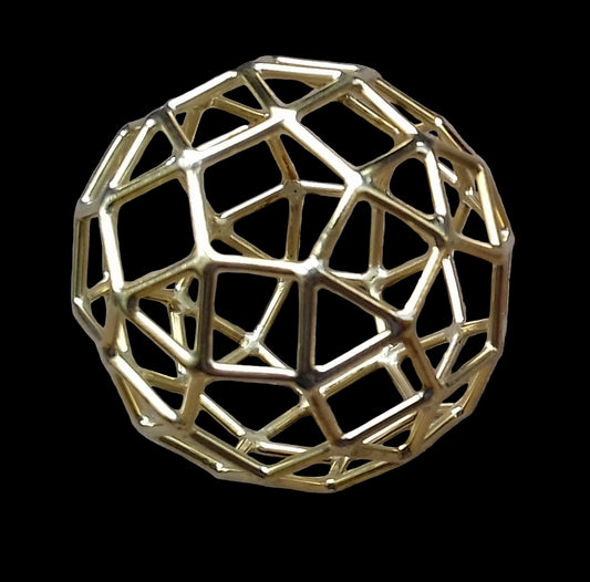 Ref.SZ0047 - Embryonic Aqua Solar Sphere / Rhombicosadodecahedron