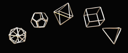 Ref.SZ0158 - Silver Platonic Solids
