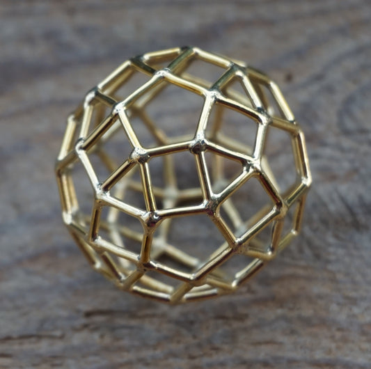 Ref.SZ0047 - Embryonic Aqua Solar Sphere / Rhombicosadodecahedron