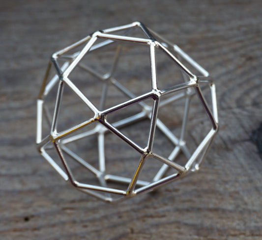 Ref.SZ0048 - Iconic Aqua Solar Sphere / Truncated Icosadodecahedron