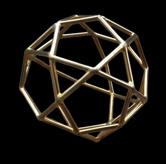 Ref.SZ0083 - Iconic Aqua Solar Sphere / Truncated Icosadodecahedron