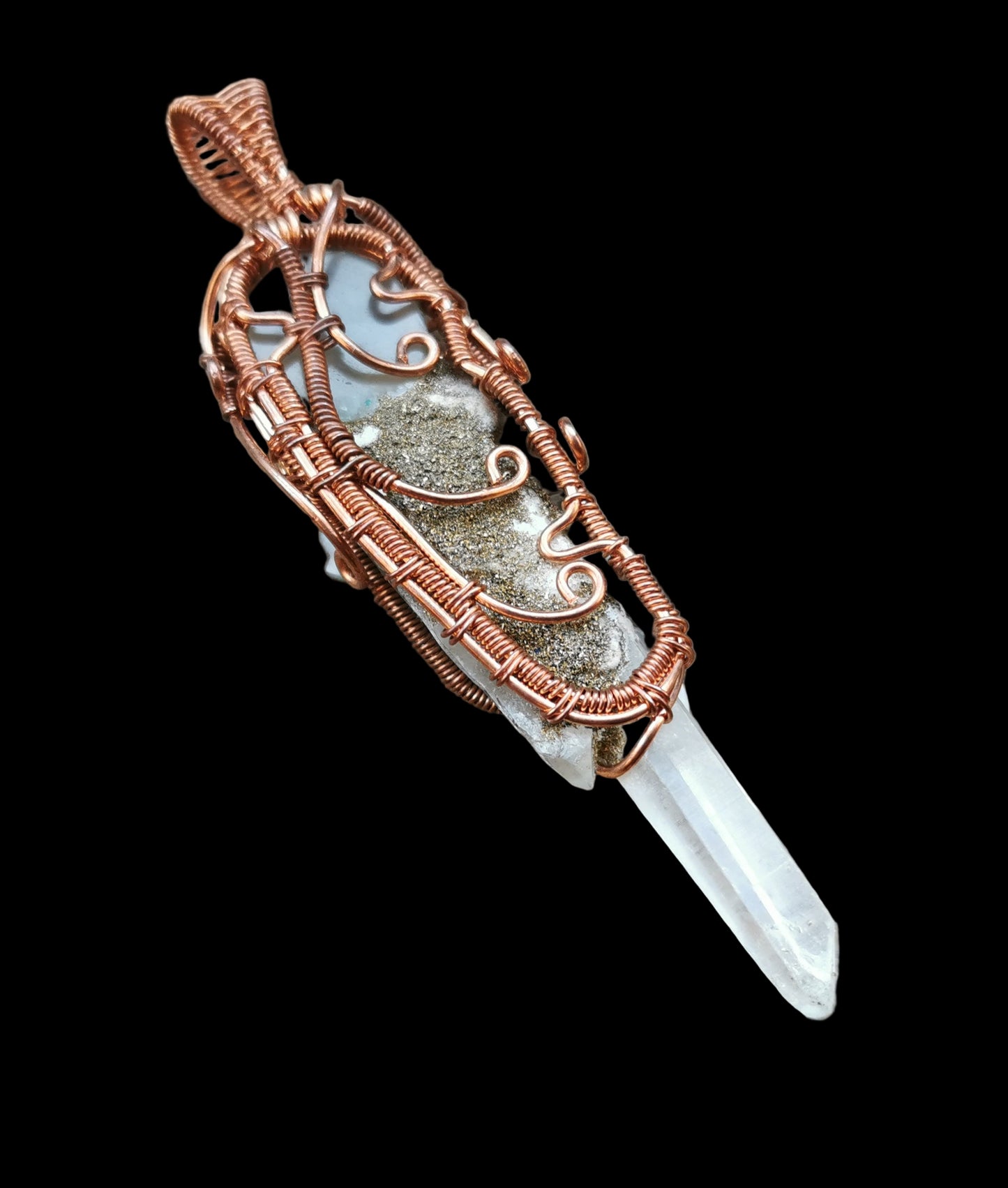 Ref.WW0117 - Rose quartz, laser quartz, mother of pearl