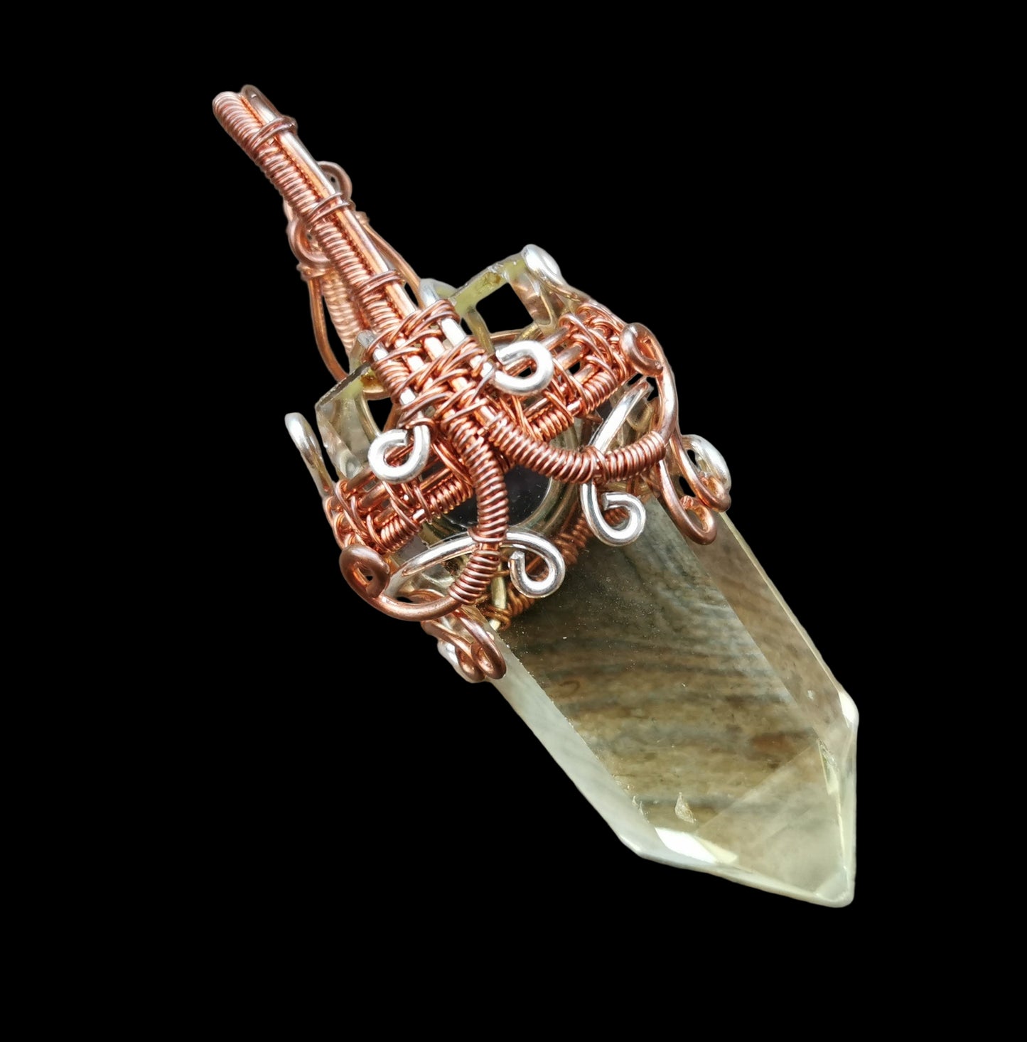 Ref.WW0120 - Green quartz, amethyst