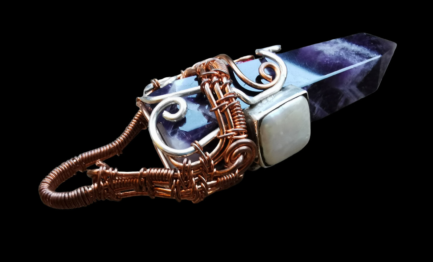 Ref.WW0124 - Chevron amethyst, pearl
